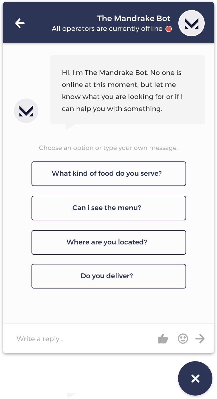 Restaurant Chatbot Restaurant Chatbot